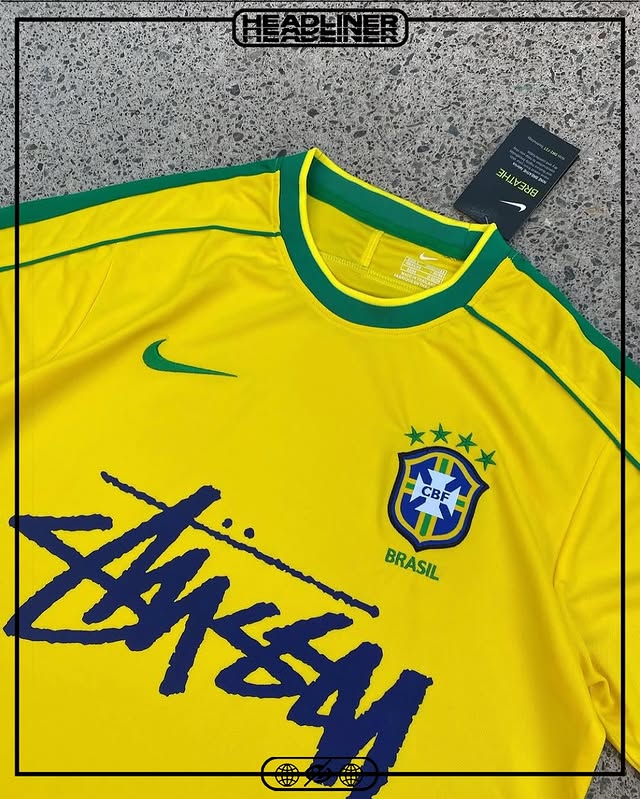 Retro Nike Brazil F.C x Stüssy Vintage Jersey | Authentic Streetwear – Garden of Eden