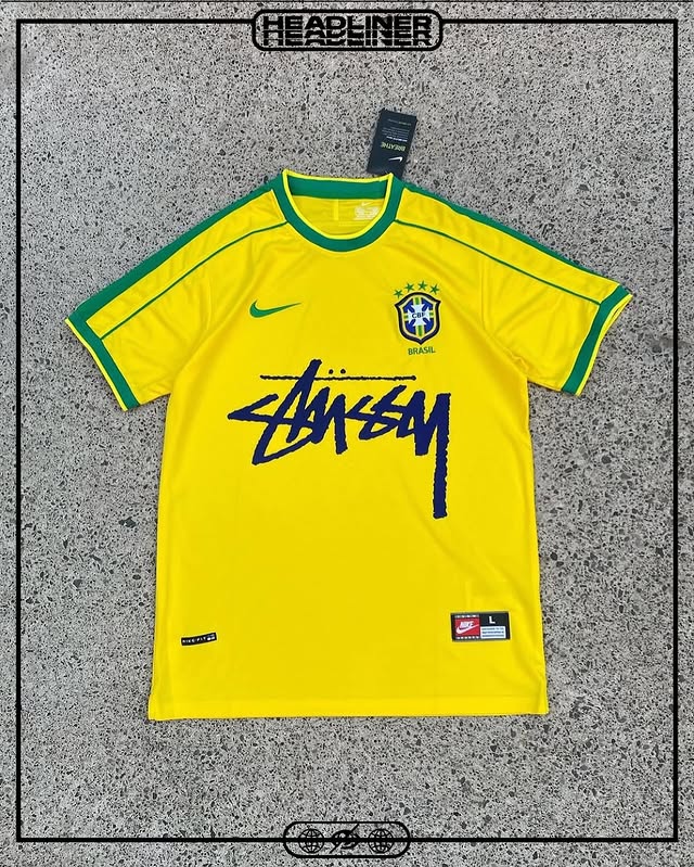 Retro Nike Brazil F.C x Stüssy Vintage Jersey | Authentic Streetwear – Garden of Eden