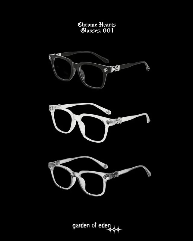 Chrome Hearts Multi-Color Cemetery Glasses | Authentic Eyewear – Garden of Eden