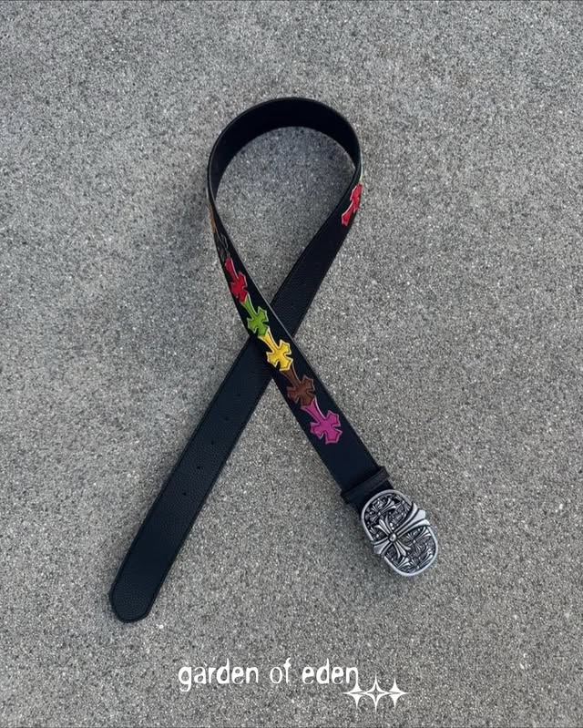 Chrome Hearts Multi-Color Cemetery Cross Belt Authentic  ⚔️⛓️‍💥