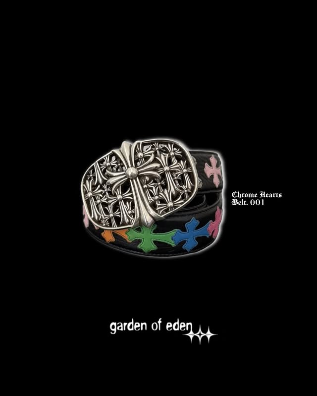 Chrome Hearts Multi-Color Cemetery Cross Belt Authentic  ⚔️⛓️‍💥