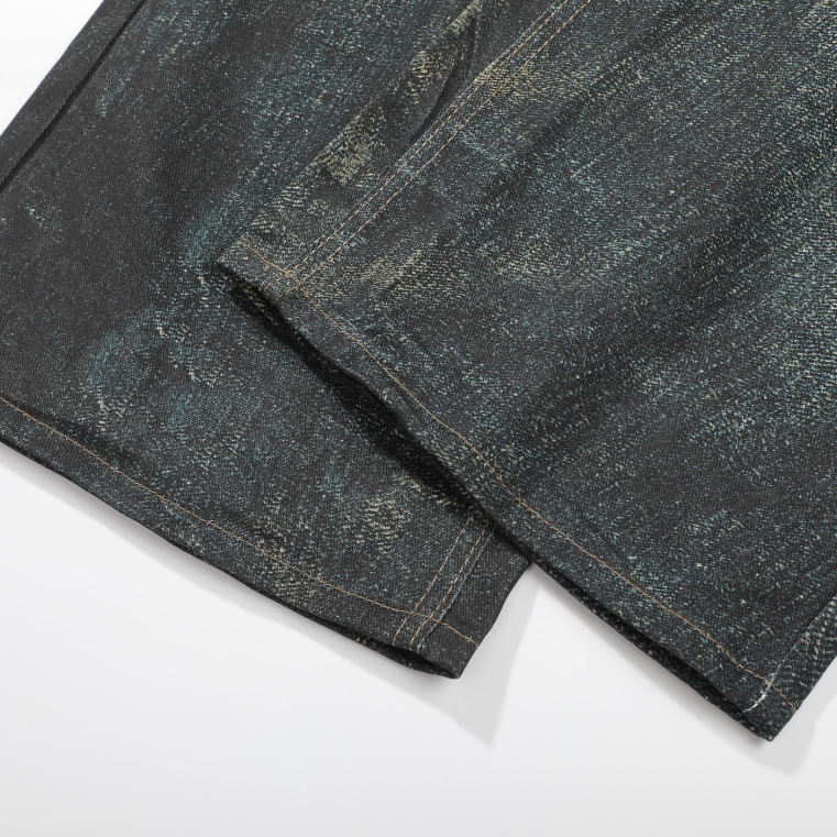 Acne Studios 1996 Trompe-l’Œil Chain Print Jeans - GARDEN OF EDEN